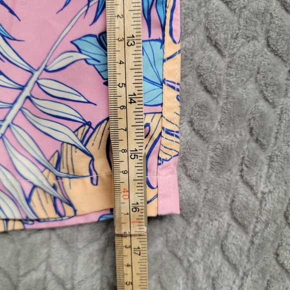 Boardies Apparel Men Swim Shorts Fern Leaves Print Drawstring Medium 6” Tropical - Picture 7 of 11